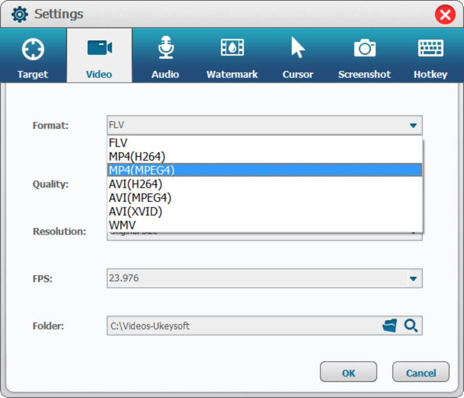 select output format