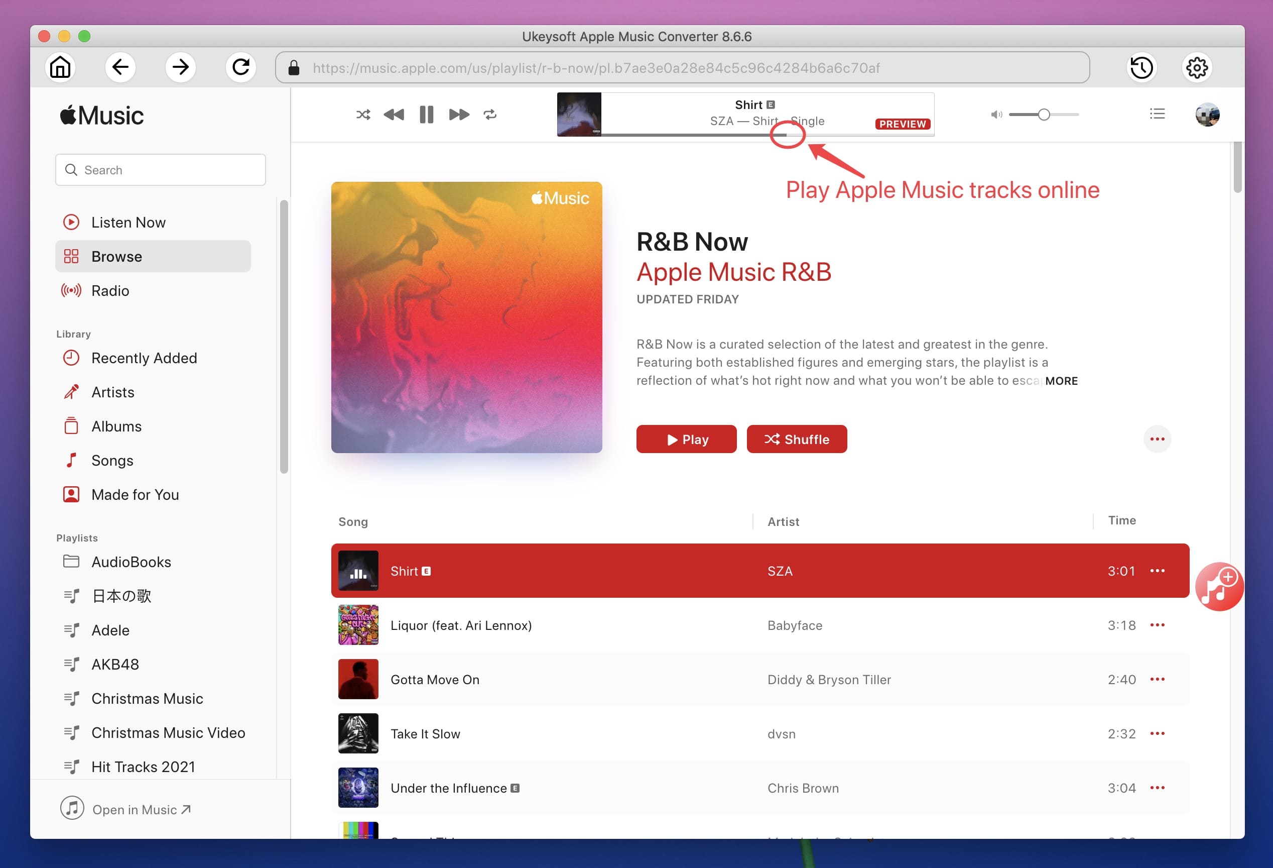 play apple music online