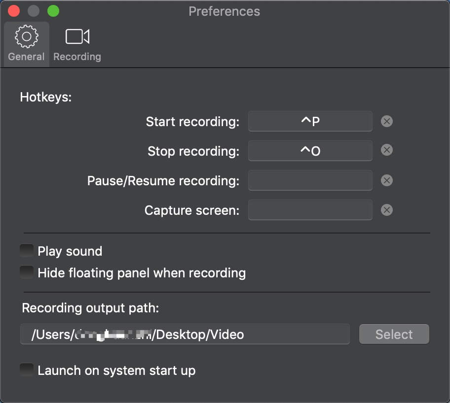 set mp3 as recorded format