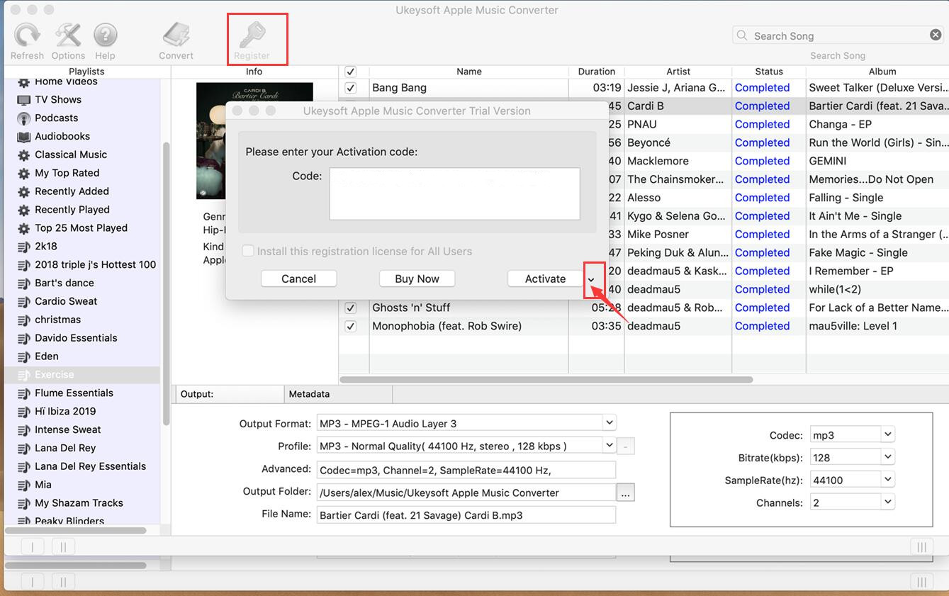 Activate Manually UkeySoft Apple Music Converter(Mac)