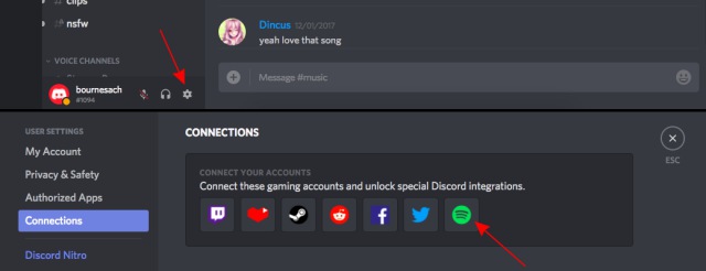 connect spotify to discord