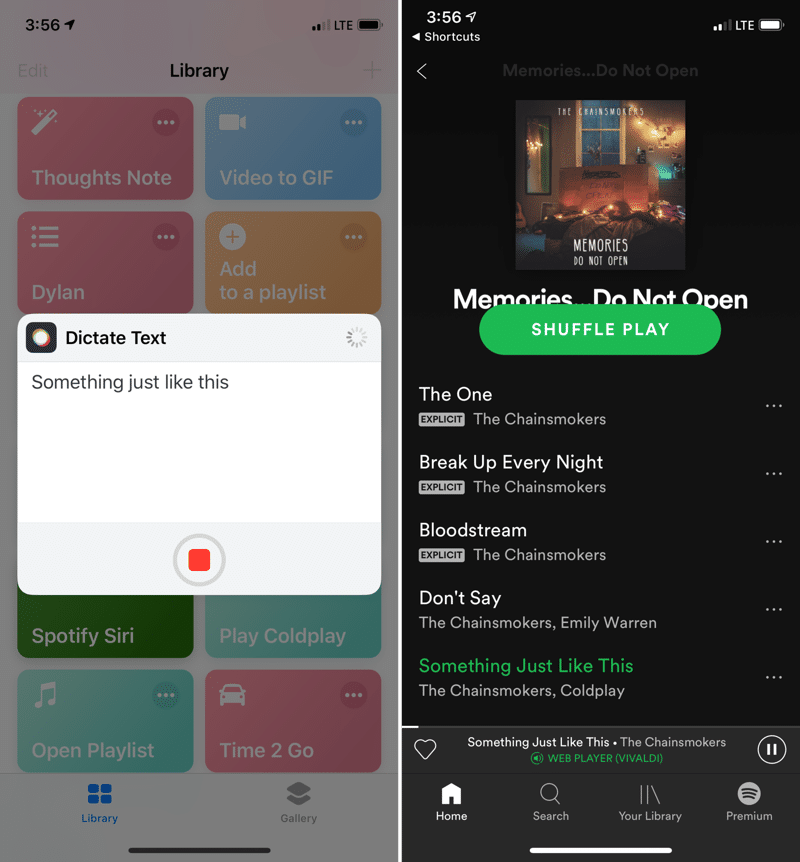 download Spotify playlist to mp3 via shortcuts