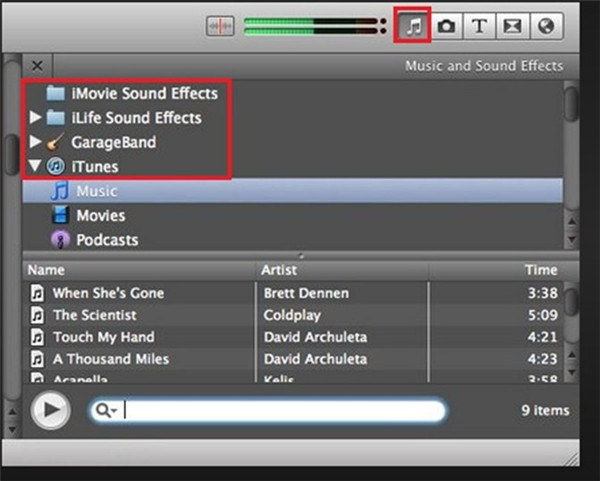 add spotify music to imovie